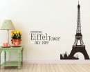 Paris Eiffel Tower Vinyl Decals Modern Wall Art Sticker